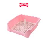 Khay vệ sinh chó SONICE thành cao chống văng Paws Tray size S 38 x 38 x 10 cm Petmall
