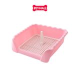 Khay vệ sinh chó SONICE thành cao chống văng Paws Tray size M 43 x 43 x 15 cm Petmall