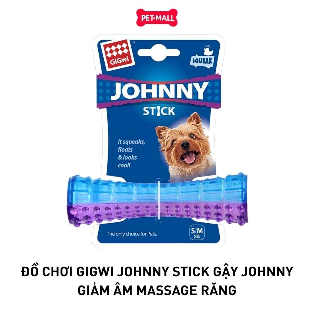 Đồ chơi GiGwi Johnny Stick Gậy Johnny giảm âm massage răng Petmall