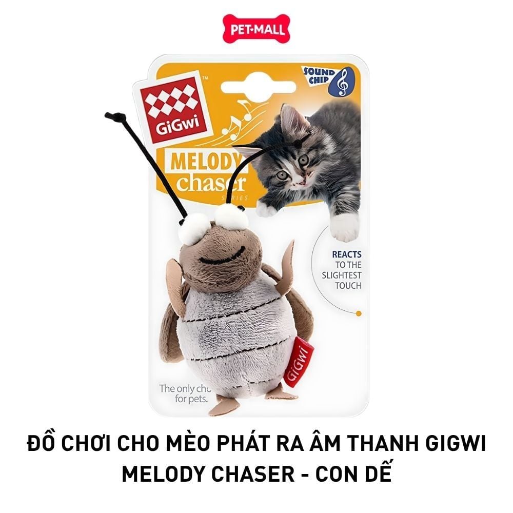 Đồ chơi cho mèo phát ra âm thanh GiGwi Melody Chaser - Con Dế Petmall