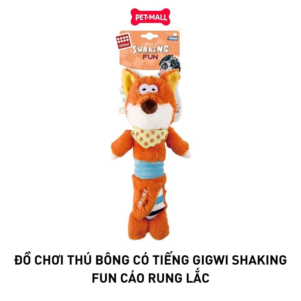 Đồ chơi thú bông có tiếng GiGwi Shaking Fun Cáo rung lắc Petmall