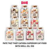 Combo 24 gói 35G - Pate thịt thật CATIDEA Superior cat food with Krill Oil Petmall