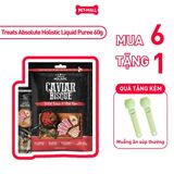 Treats Absolute Holistic Liquid Puree Treat for Dogs & Cats 60g - Cá ngừ & Trứng cá muối - Dạng kem, dành cho chó mèo Petmall