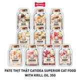 Combo 8 gói 35G - Pate thịt thật CATIDEA Superior cat food with Krill Oil Petmall