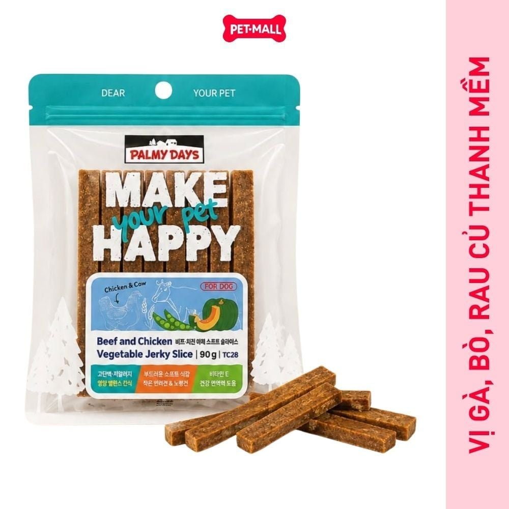 Treats Dental Bones PALMY DAYS 128g cho chó Petmall