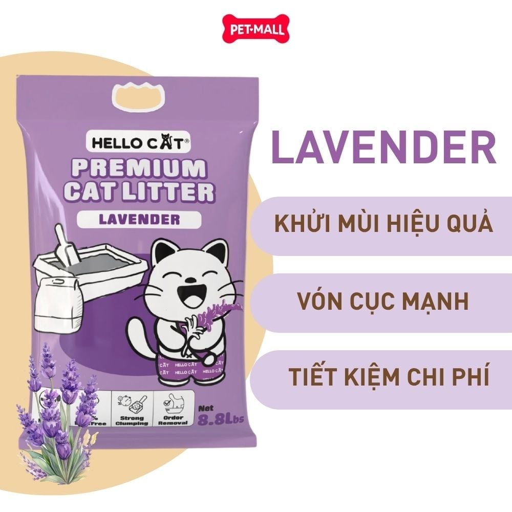 Cát vệ sinh HelloCat Premium Cat Litter 8.8Lbs | 4kg Petmall