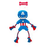 Đồ chơi SONICE Captain American Plush with Rope - Kèm dây thừng, hỗ trợ huấn luyện Petmall