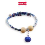 Vòng cổ SONICE Sakura Koi Blue Color - Màu xanh dương Petmall