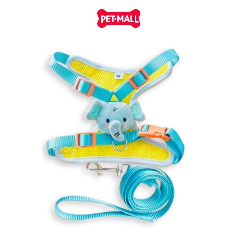 Set yếm + dây dắt SONICE Bechon Elephant - Hình con voi Petmall