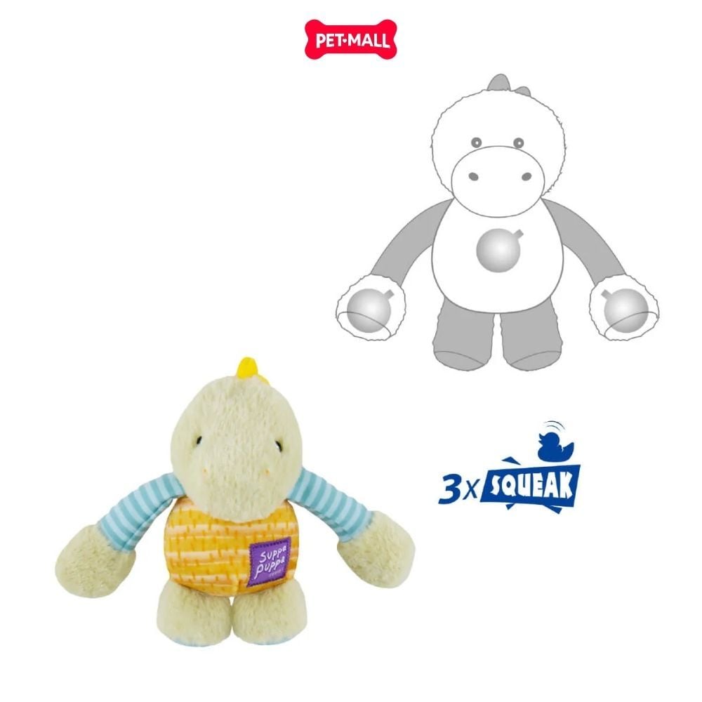 Đồ chơi thú bông có tiếng GiGwi Suppa Puppa Dinosaur - Hình khủng long Petmall