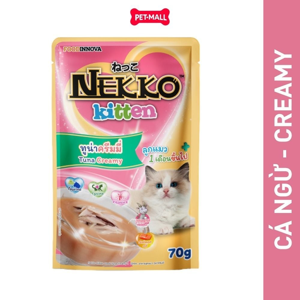 Combo 24 Gói 70g - Pate mèo NEKKO Kitten - Mix vị Creamy, Gravy Petmall