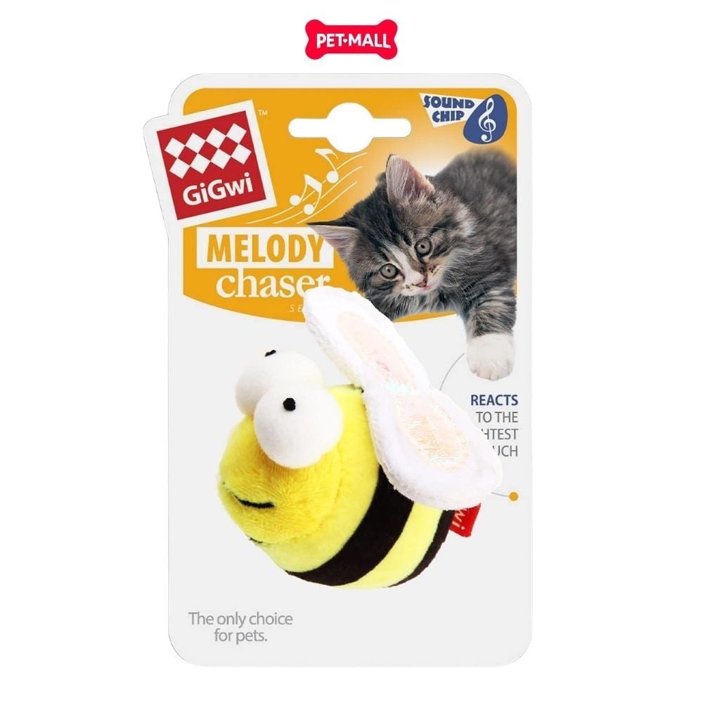Đồ chơi cho mèo phát ra âm thanh GiGwi Melody Chaser - Con Ong Petmall
