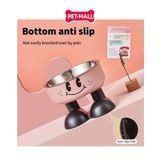 Chén ăn SONICE Smile face chống gù 2 chân hình mặt cười - Size 10.5 x 14 cm Petmall