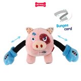 Đồ chơi thú bông có tiếng GiGwi Rock Zoo King Boxer Pig size M/L Petmall