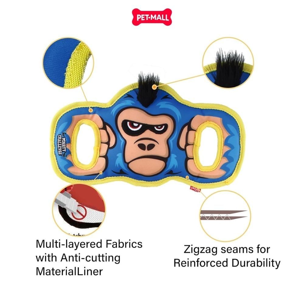 Đồ chơi kéo co GiGwi Mighty Challenge - Khỉ Gorilla Petmall