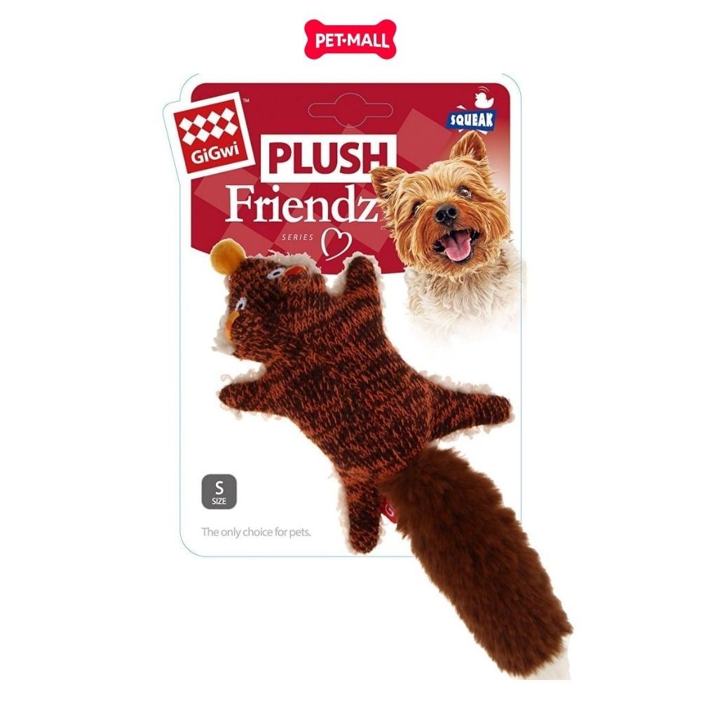 Đồ chơi thú bông có tiếng GiGwi Plush Friendz Fox - Hình cáo Petmall