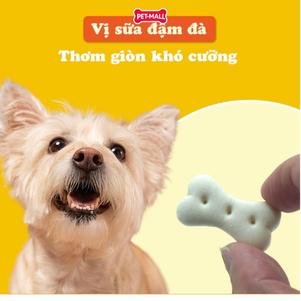 Treats DoggyMan Healthy Biscuit with Milk for Dog 180g - Bánh quy sữa cho chó size Nhỏ Petmall
