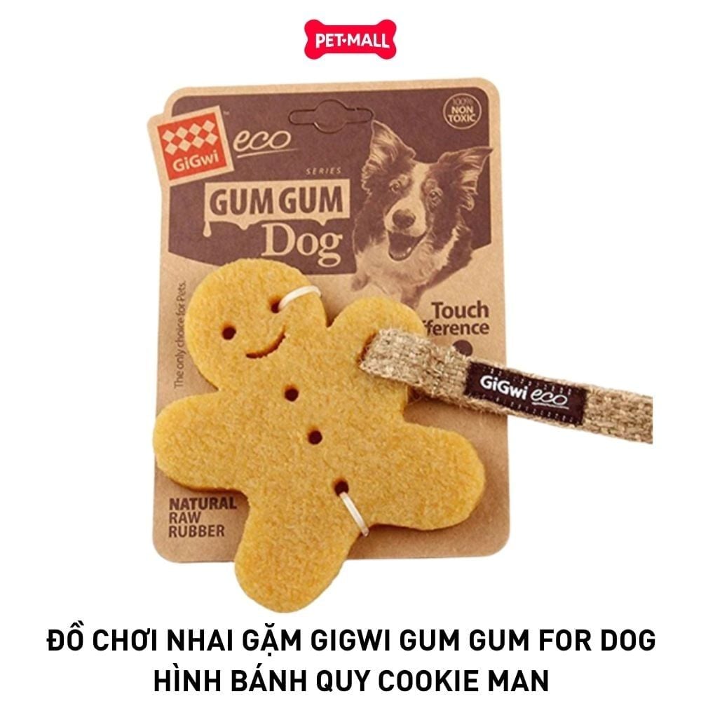 Đồ chơi nhai gặm GiGwi Gum Gum for Dog - Hình Bánh Quy Cookie Man Petmall