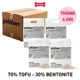 Combo 4 Gói 2.4kg - Cát vệ sinh Sonice PIDAN signature Tofu & Bentonite - Mix đậu nành và đất sét Petmall