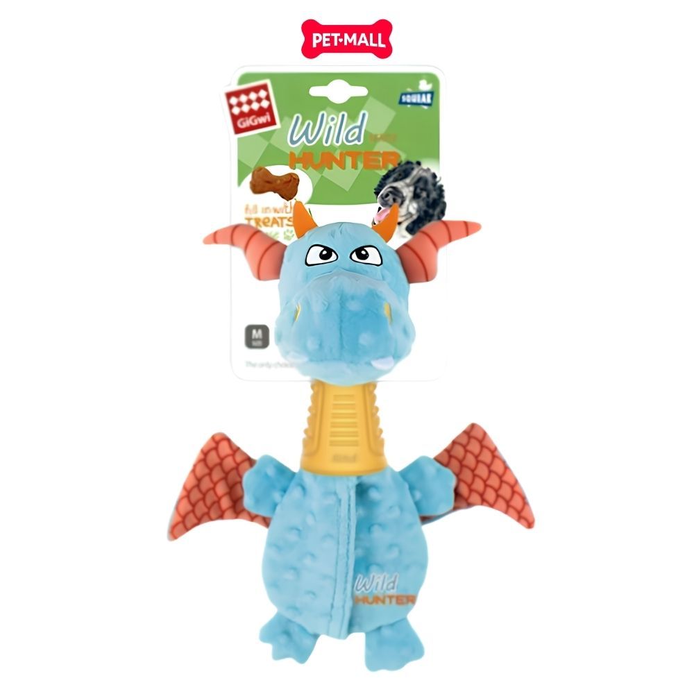Đồ chơi gấu bông cổ cao su GiGwi Wild Hunter Crocodile TPR Neck - Hình cá sấu Petmall
