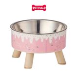 Chén ăn SONICE Smile face chống gù 2 chân hình mặt cười - Size 10.5 x 14 cm Petmall