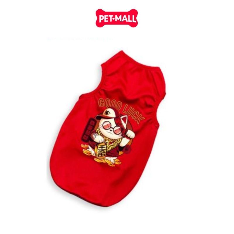 Áo tết SONICE Lunar New Year - Mèo may mắn đỏ Petmall