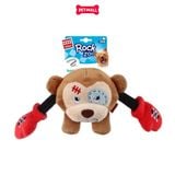 Đồ chơi thú bông có tiếng GiGwi Rock Zoo King Boxer Monkey size S Petmall