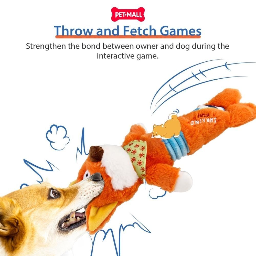 Đồ chơi thú bông có tiếng GiGwi Shaking Fun Cáo rung lắc Petmall