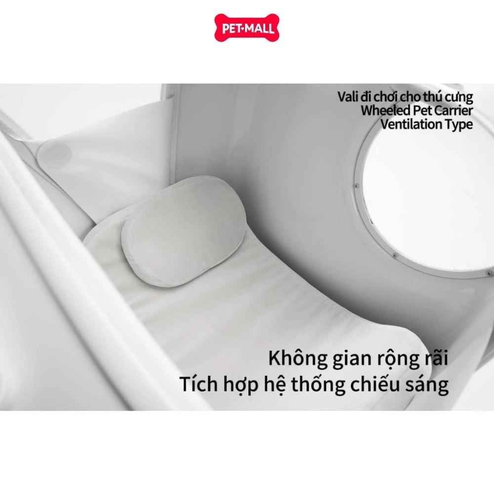 Vali du lịch PIDAN tích hợp quạt làm mát & thoáng khí có bánh xe