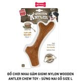 Đồ chơi nhai gặm GiGwi Nylon Wooden Antler Chew Toy - Sừng nai gỗ size L Petmall