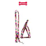 Set Dây + Yếm Sonice Lucky Leash + Harness 5kg - 1cm Loang màu Petmall