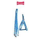 Set Dây + Yếm Sonice Lucky Leash + Harness 5kg - 1cm Hình chó xanh biển Petmall