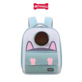 Balo du lịch SONICE Cat Paw Size 40x34x23cm - Màu xanh ngọc - Phi hành gia, kèm túi phụ cao cấp Petmall