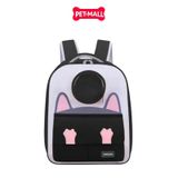 Balo du lịch SONICE Cat Paw Size 40x34x23cm - Màu đen - Phi hành gia, kèm túi phụ cao cấp Petmall