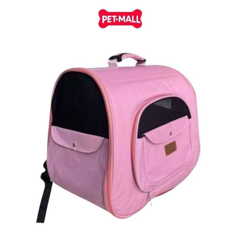 Balo du lịch SONICE Adventure Size 38x35x25cm - Màu hồng, kèm túi phụ cao cấp Petmall