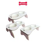 Chén chống gù SONICE Wonder Double High Back Size 30x17x10cm - Chén đôi cao cấp Petmall