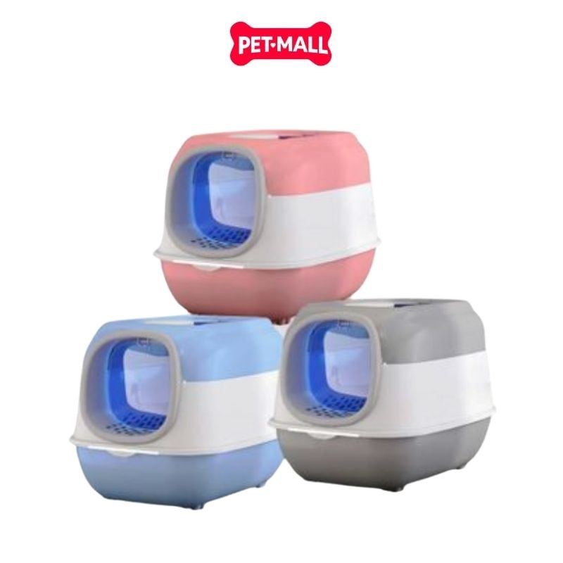 Nhà vệ sinh SONICE LED Cat Litter Box Size 50x35x35cm - 2 cửa, kèm đèn Led cao cấp Petmall