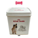 Thùng đựng thức ăn Royal Canin 4kg - Size 23x35cm- Hình chó Petmall