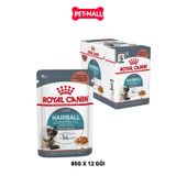 Hộp 12 Gói 85G - Pate mèo Royal Canin Hairball Gravy Petmall