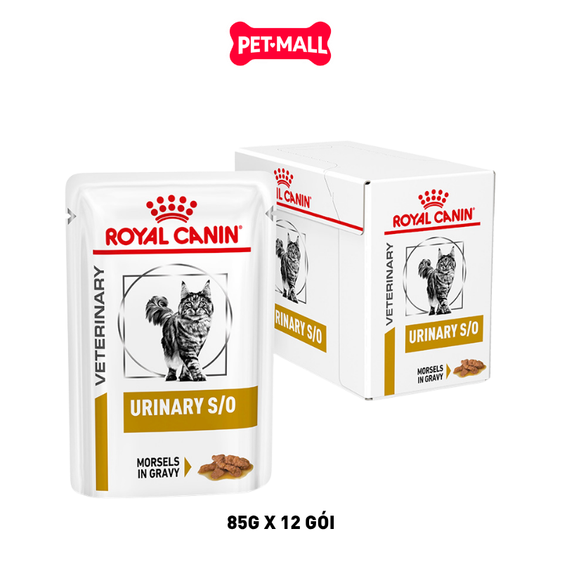 Pate mèo Royal Canin Urinary Loaf 85g - Hộp 12 gói - Trị sỏi bàng quang Petmall
