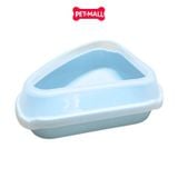 Khay vệ sinh mèo SONICE hình tam giác Triangle Cat Litter pan Size 54 x 40 x 10 cm - Kèm xẻng Petmall
