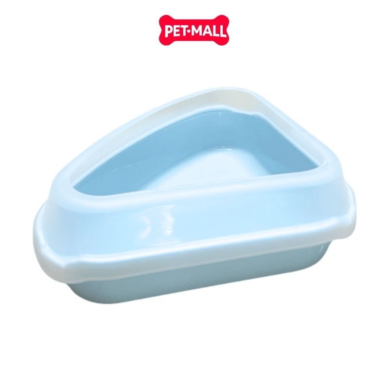 Khay vệ sinh mèo SONICE hình tam giác Triangle Cat Litter pan Size 54 x 40 x 10 cm - Kèm xẻng Petmall