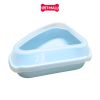 Khay vệ sinh mèo SONICE hình tam giác Triangle Cat Litter pan Size 54 x 40 x 10 cm - Kèm xẻng Petmall