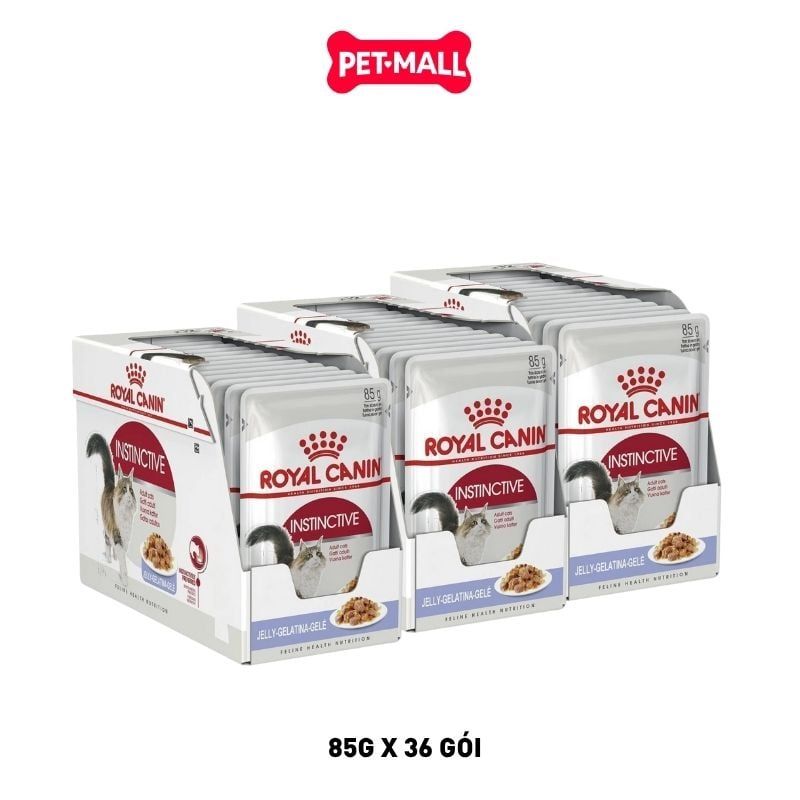 Combo Pate mèo Royal Canin Instinctive Jelly 85g - 36 gói Petmall