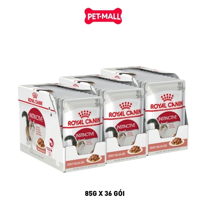 Combo Pate mèo Royal Canin Instinctive Gravy 85g - 36 gói Petmall