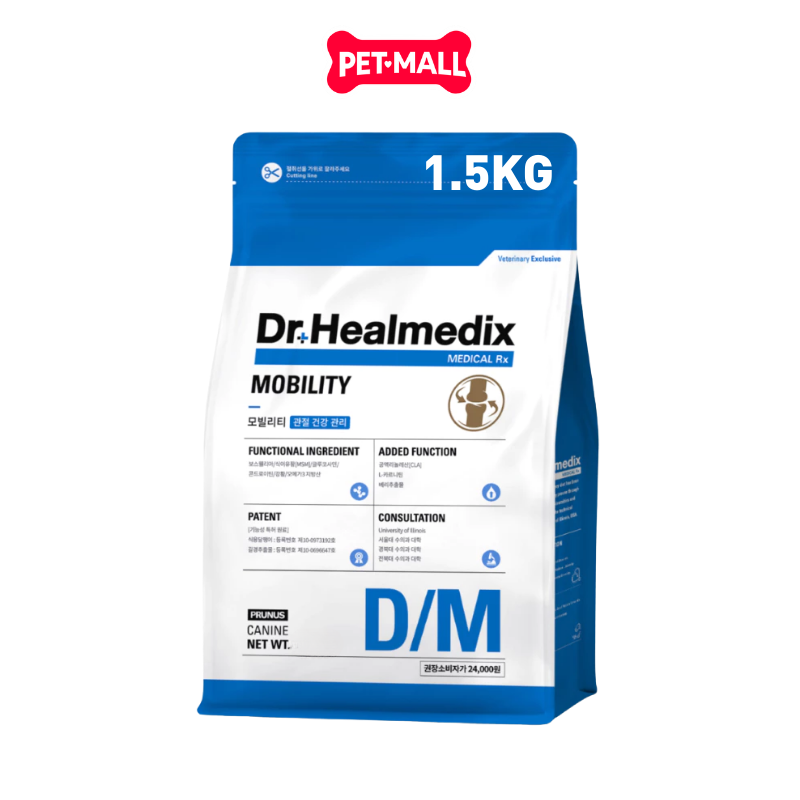 1.5KG - Thức ăn chó Dr Healmedix Mobility D/M - Hỗ trợ xương khớp Petmall