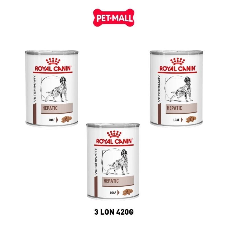 Combo Pate chó Royal Canin Hepatic Loaf 420g - 3 lon - Hỗ trợ chức năng gan Petmall