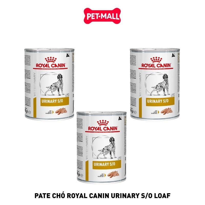 Combo Pate chó Royal Canin Urinary Canine S/O Loaf 410g - 3 lon - Hỗ trợ trị sỏi bàng quang Petmall
