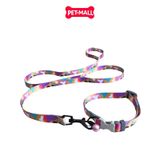 Set Dây + Vòng cổ Sonice Lucky Leash + Collar 10kg - 1.5cm Loang màu Petmall