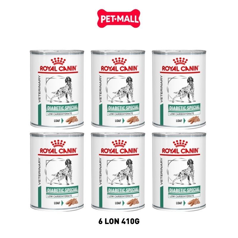 6 Lon 410G - Combo Pate chó Royal Canin Diabetic Special Low Carbohydrate Loaf - Hỗ trợ tiểu đường Petmall
